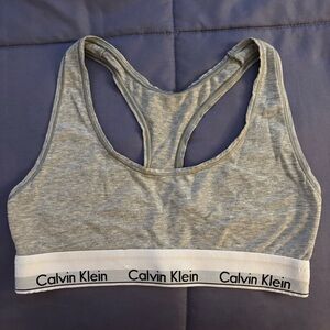 Grey Calvin Klein T Shirt Lounge Bralette